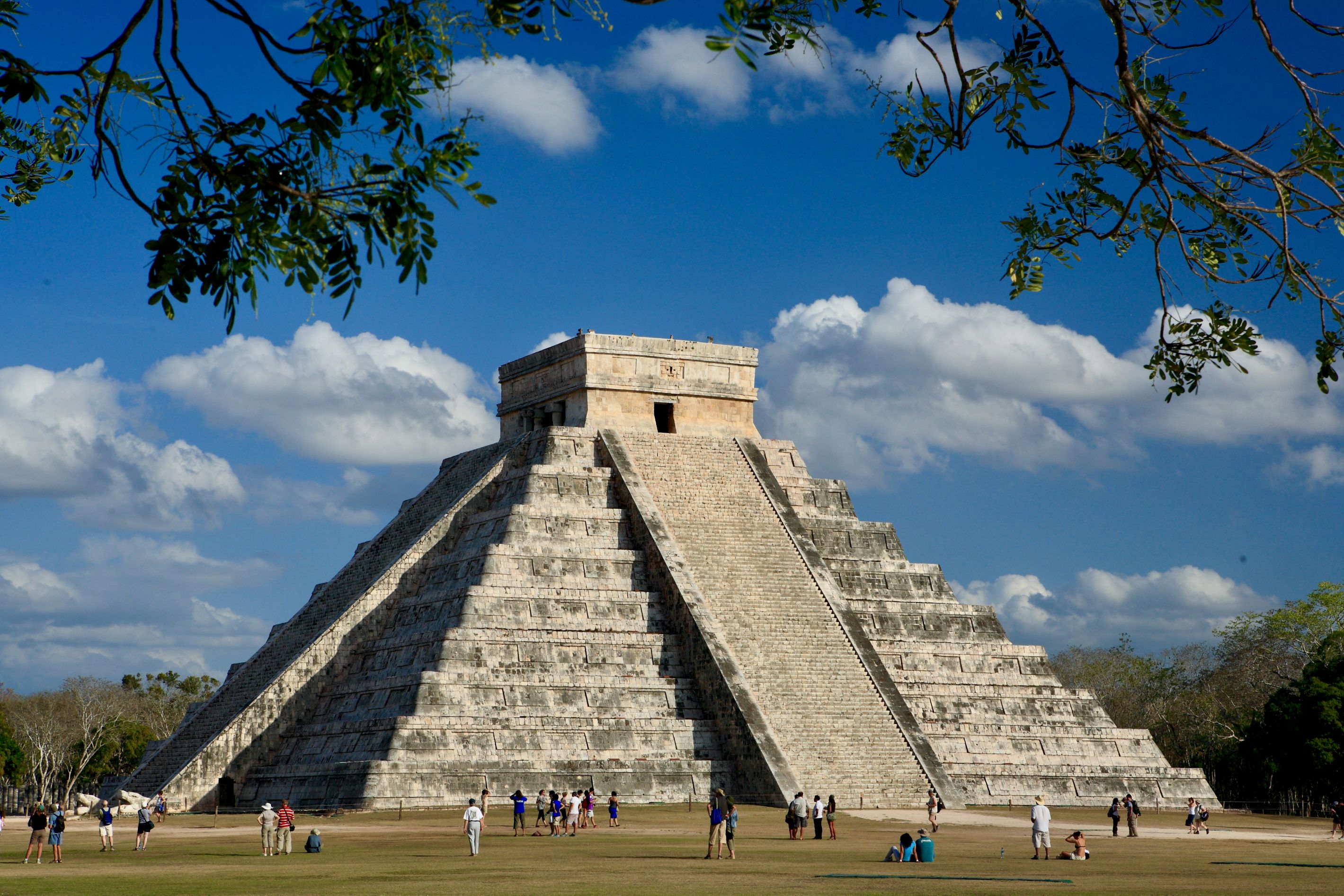 Kalender-pyramiden i Chichen Itza er en af de mest berømte bygninger fra mayaernes periode. Foto Anders Stoustrup