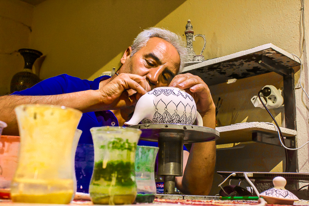 I Avanos er de kendt for deres mange keramikværksteder. Foto Tea Tougaard