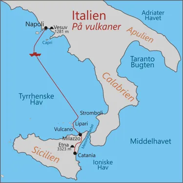 Italiens vulkaner - Napoli - Vesuv - Stromboli - Etna