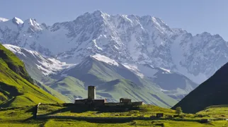 De høje vagttårne i Ushguli er karakteristiske for hele Svaneti-området.