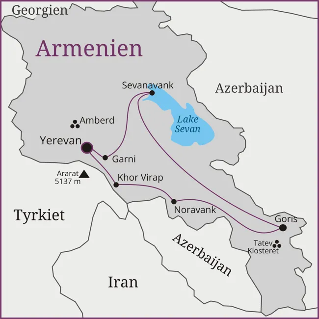 Armenien Yerevan Garni Tatev Goris Sevanavank