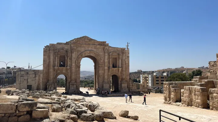 De bygninger, man i dag kan se i Jerash, udgjorde det administrative og handelsmæssige centrum. Foto Josefine Aude Raas