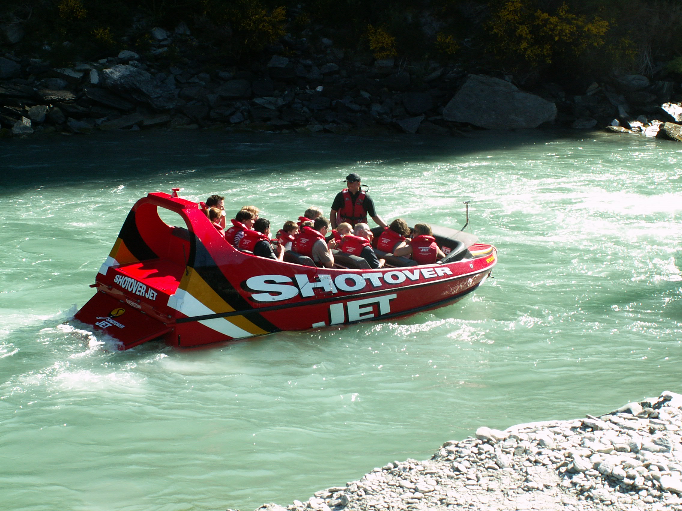 Jetboot i adrenalin-hovedstaden Queenstown. Foto Egon Kristiansen