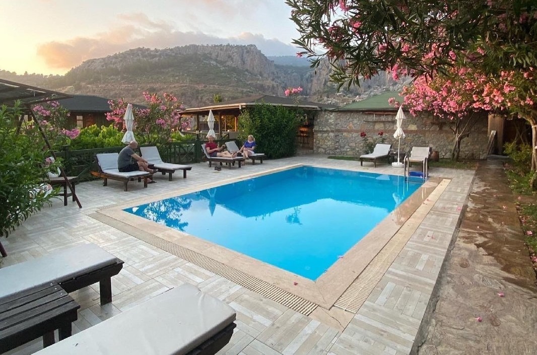 Boutique-motel omgivet af frugthaver og med udsigt til Butterfly Valley. 