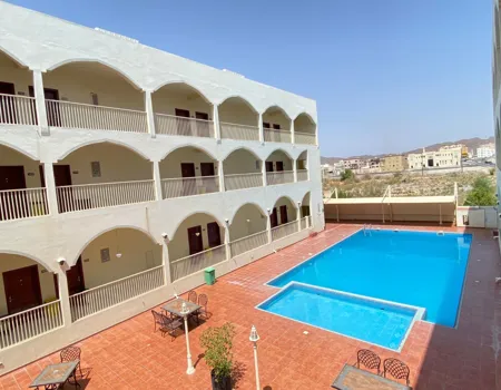 I Nizwa bor vi på Al-Diyar Hotel. Foto Viktors Farmor