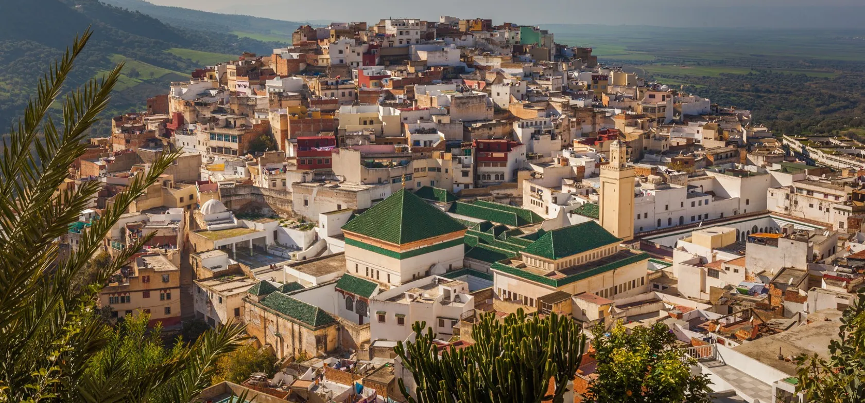 Moulay Idriss ligger i det nordlige Marokko.