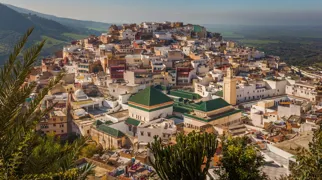 Moulay Idriss ligger i det nordlige Marokko.