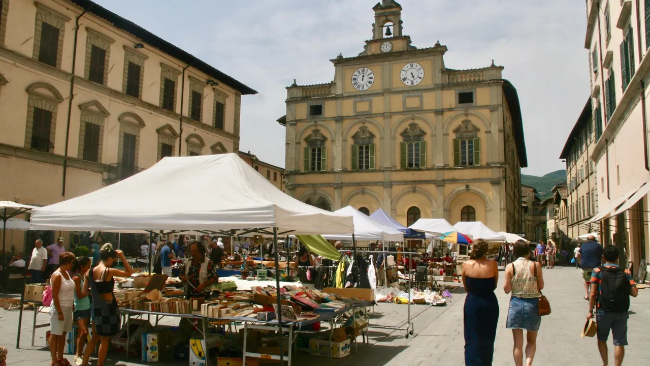 Markedsdag i Citta di Castello. Foto Lene Brøndum