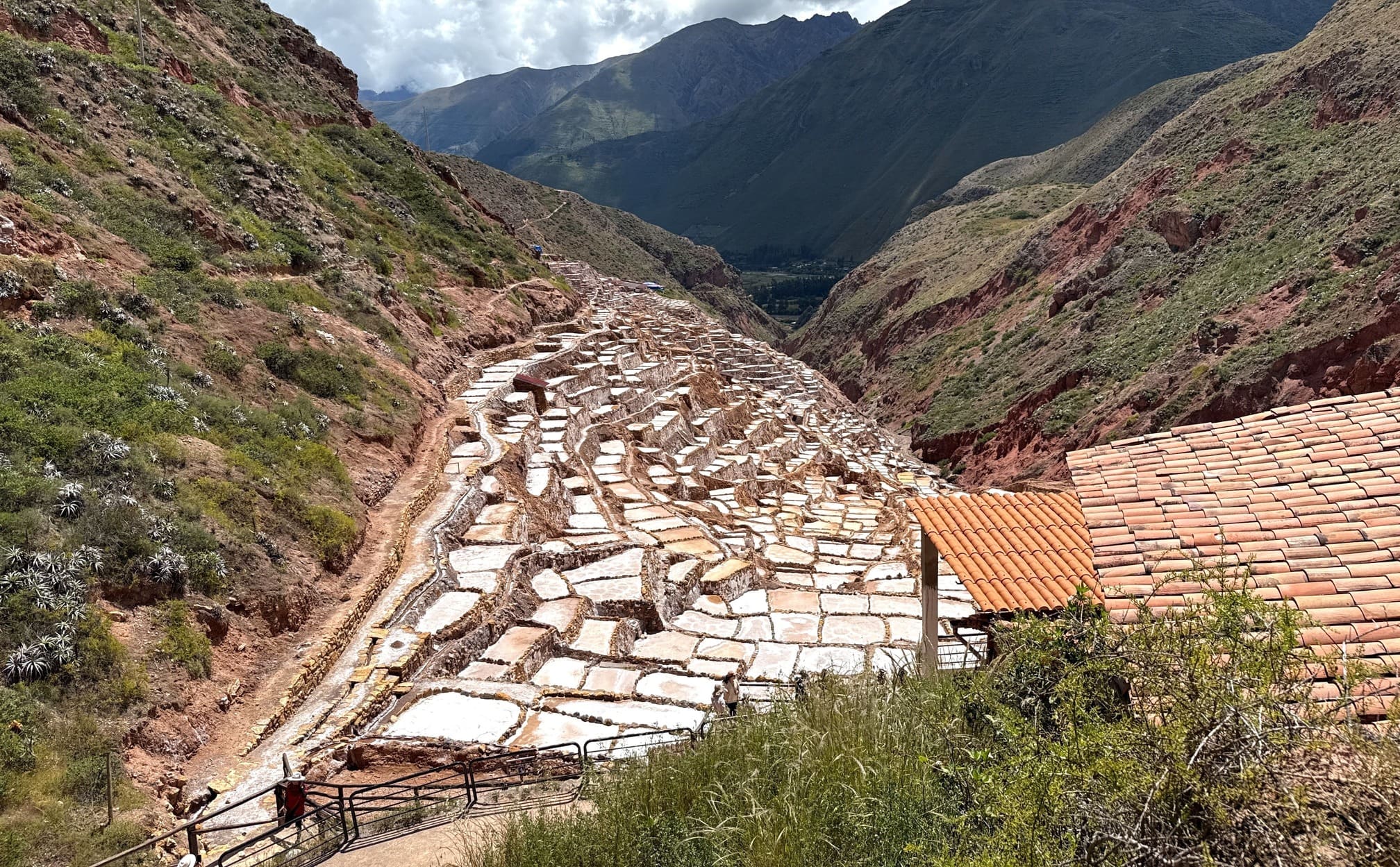 Det eftertragtede Maras-salt produceres den dag i dag i saltbassinerne i Maras. Foto Henriette Jensen
