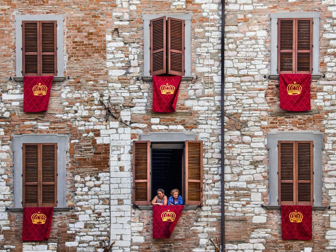 En stor del af husene i gubbio er fra det 14. og 15. århundrede. Foto Lene Brøndum