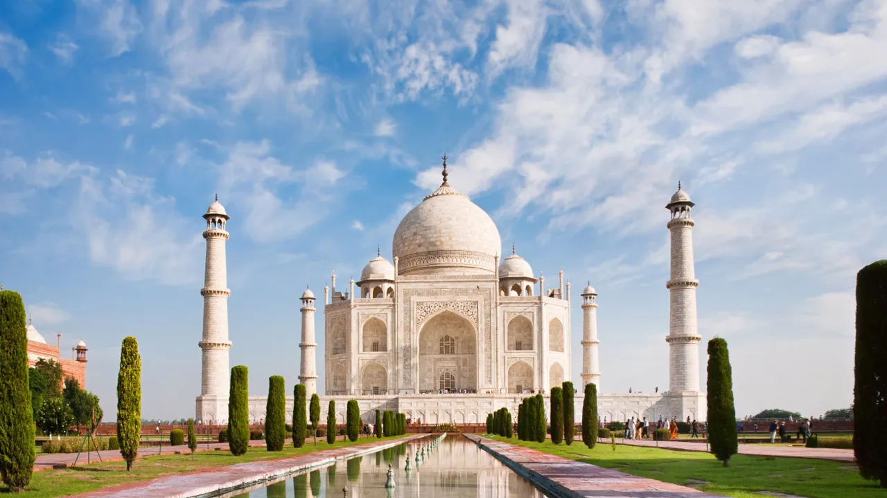 Taj Mahal er et af verdens 7 vidundere. Foto Viktors Farmor