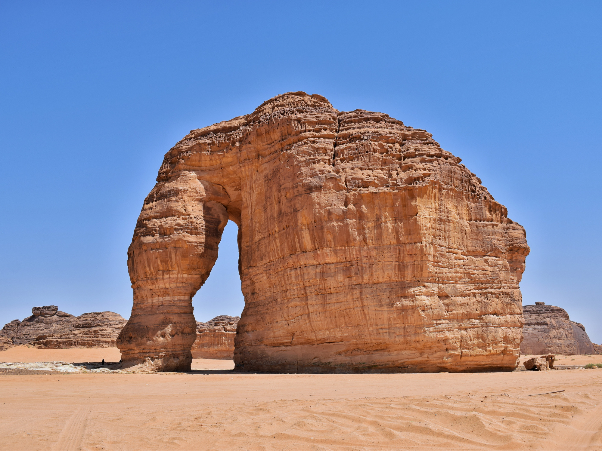 Elephant Rock er den mest berømte klippeformation ved Al Ula. Foto Viktors Farmor