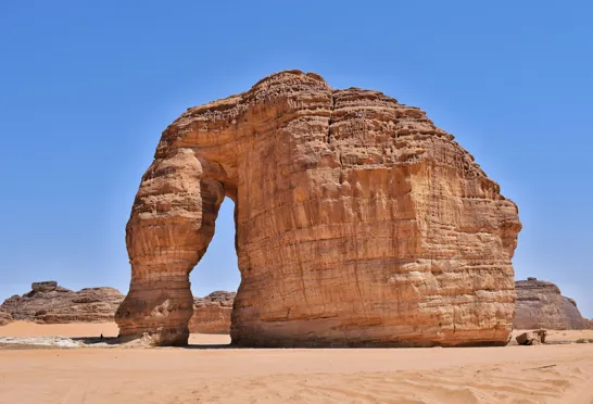 Elephant Rock er den mest berømte klippeformation ved Al Ula. Foto Viktors Farmor