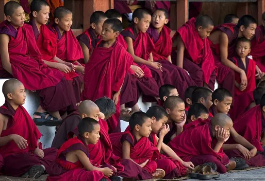Klosterkulturen lever i bedste velgående i Bhutan. Foto Viktors Farmor
