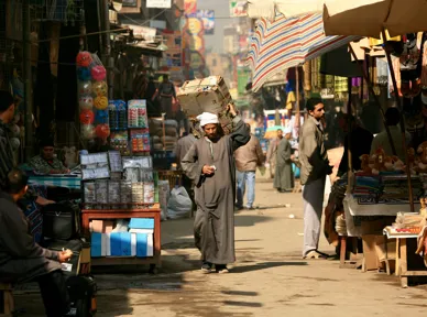 Bazaren Khan el-Khalili har været centrum for handel i Kairo siden 1300-tallet. Foto af Anders Stoustrup