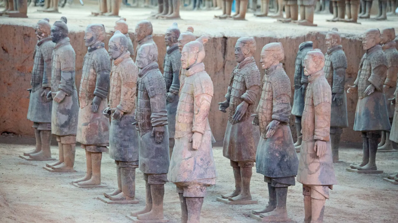 Vi ser Terracottahæren i Xian. Foto Viktors Farmor