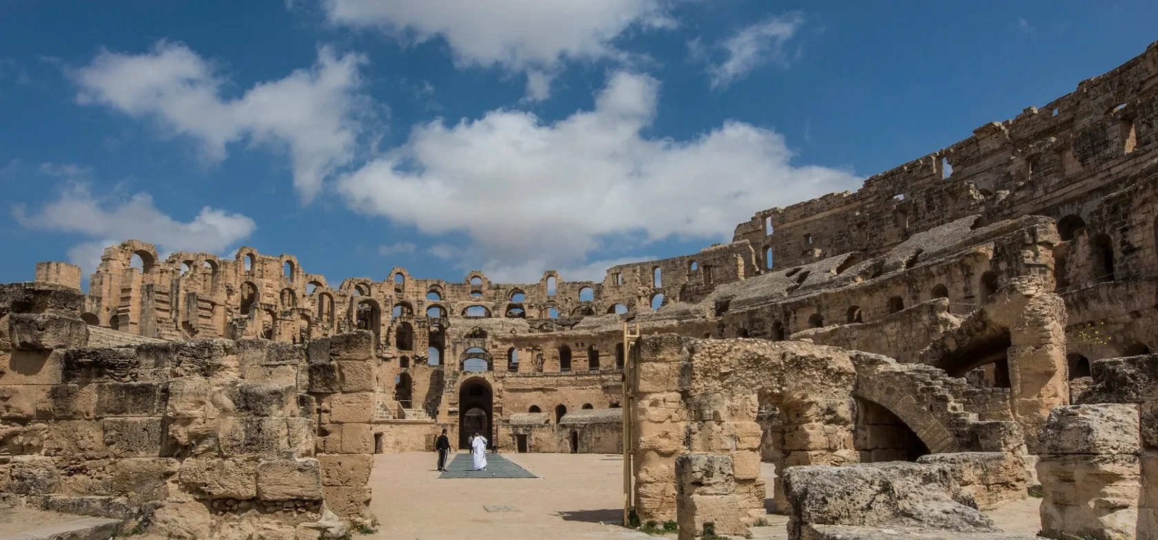 Amfiteatret i El Djem er særdeles velbevaret Foto Karen Reif