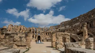 Amfiteatret i El Djem er særdeles velbevaret Foto Karen Reif