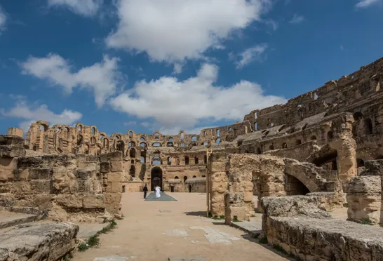 Amfiteatret i El Djem er særdeles velbevaret Foto Karen Reif