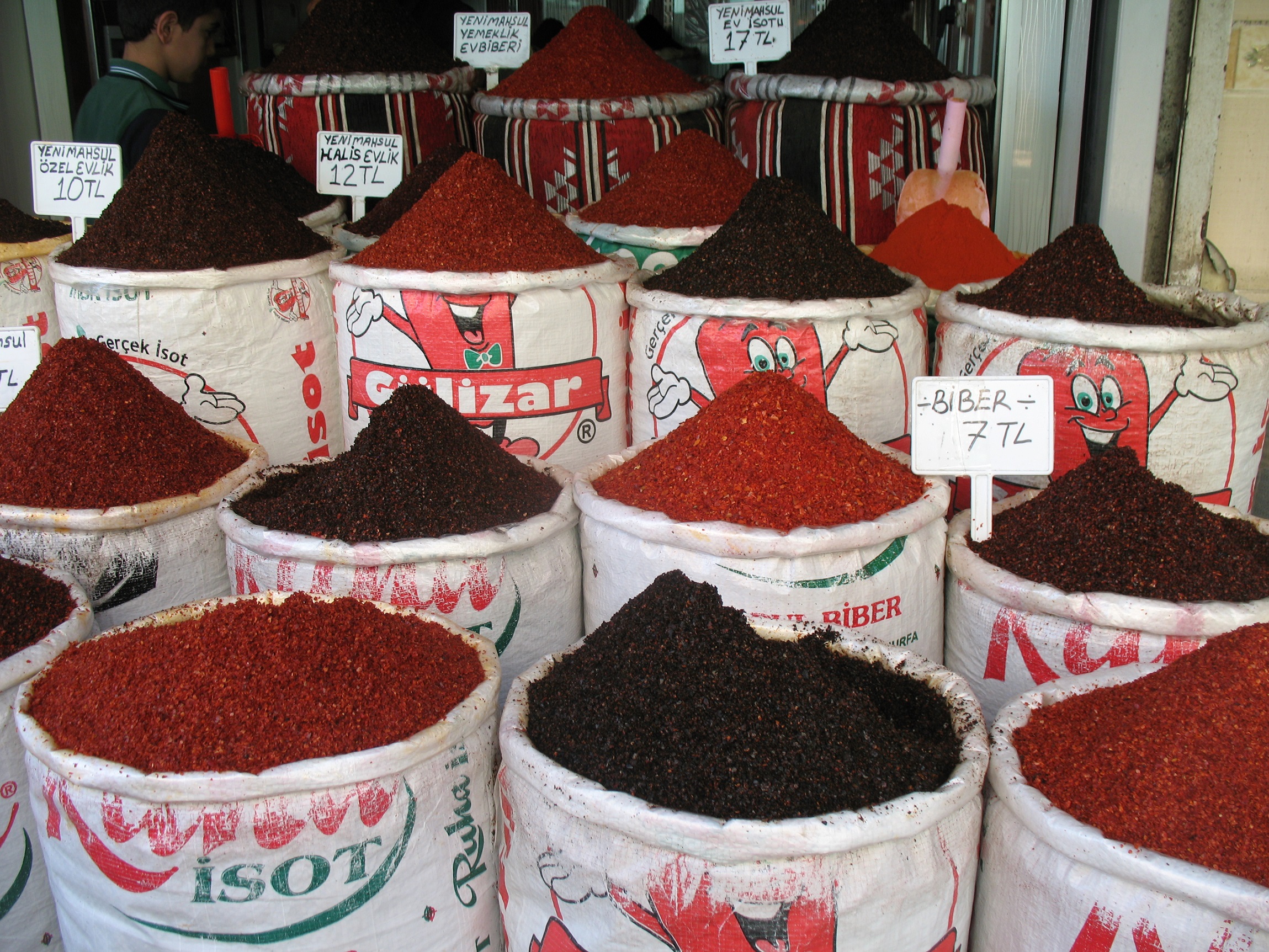 I Sanliurfa fås verdens fineste chili. Foto Kirsten Gynther Holm