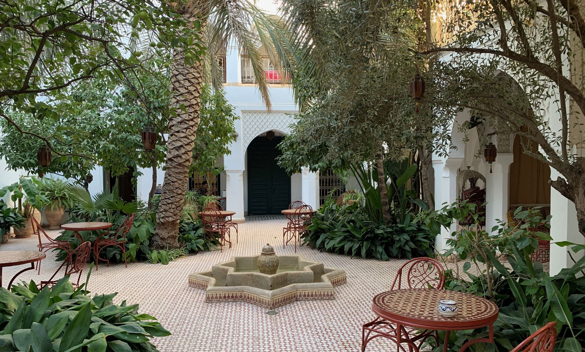 Riad Ifoulki emmer af fred og ro midt i medinanes mylder af liv. Foto Anders Stoustrup