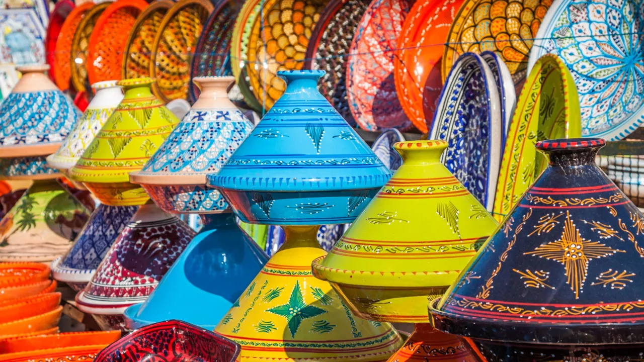 Markederne er fyldte med alverdens ting på en rejse i Marokko med Viktors Farmor