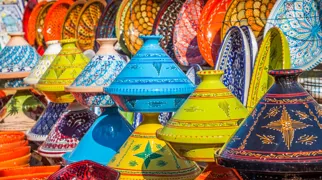 Markederne er fyldte med alverdens ting på en rejse i Marokko med Viktors Farmor