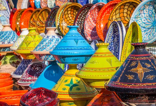 Markederne er fyldte med alverdens ting på en rejse i Marokko med Viktors Farmor