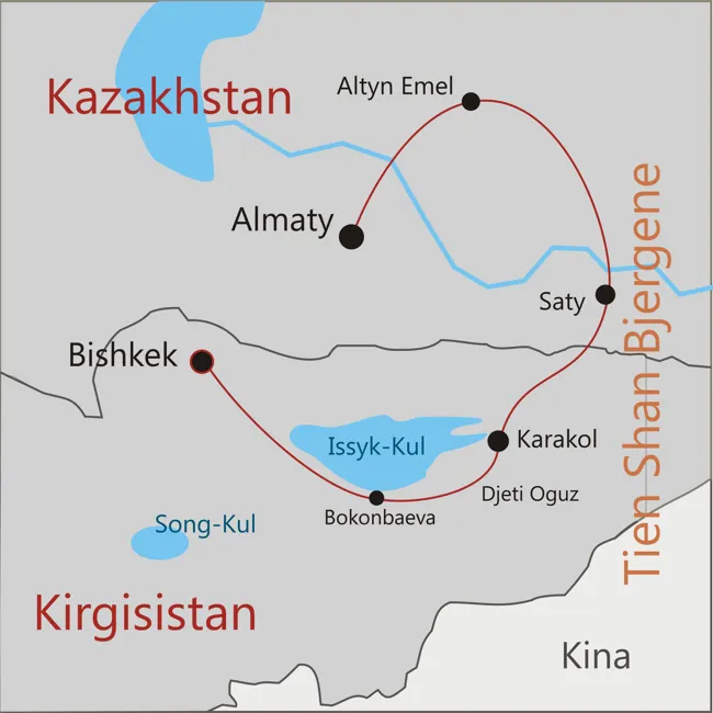 Kazakhstan og Kirgisistan