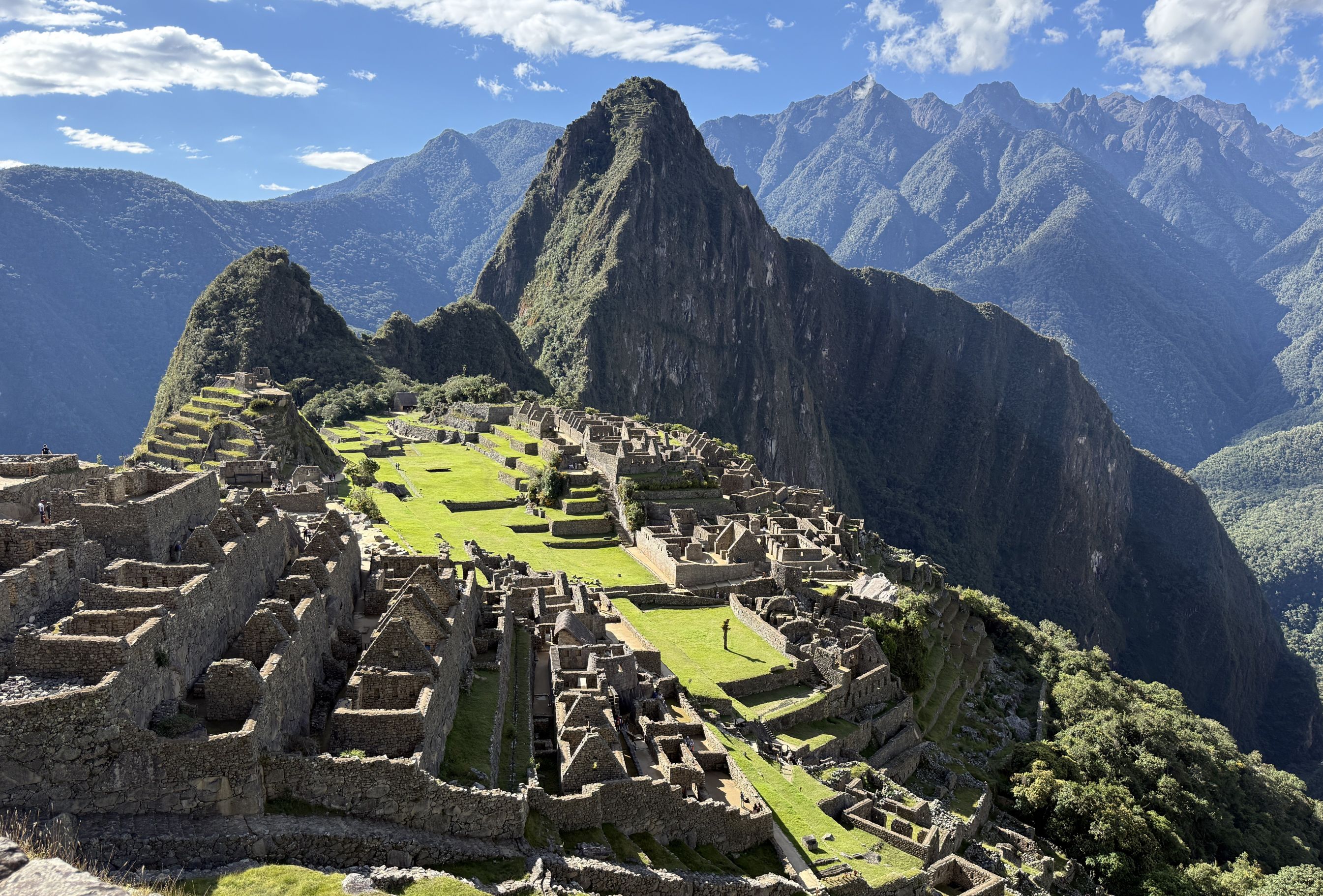 Machu Picchu er ruinerne af en gammel inkaby i Perus bjerge. Foto Anette Bøgelund