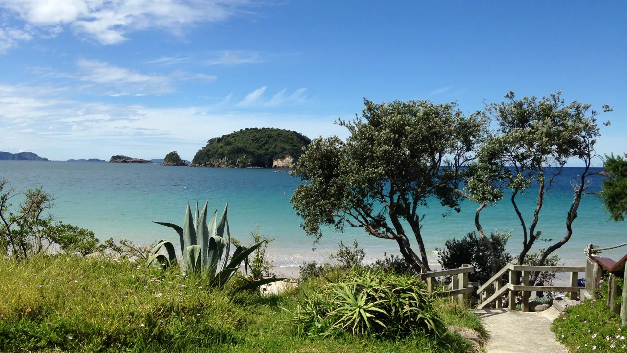 Postkortværdige udsigter står i kø i New Zealand. Her på Coromandel. Foto Viktors Farmor