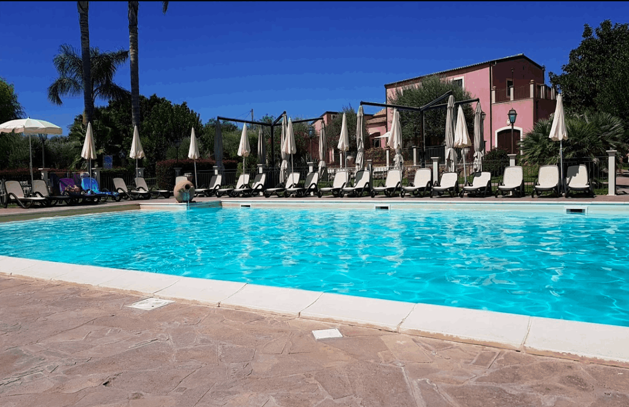 Vi bor hele ugen på det autentiske Agriturismo Badiula på Sicilien. Foto Viktors Farmor