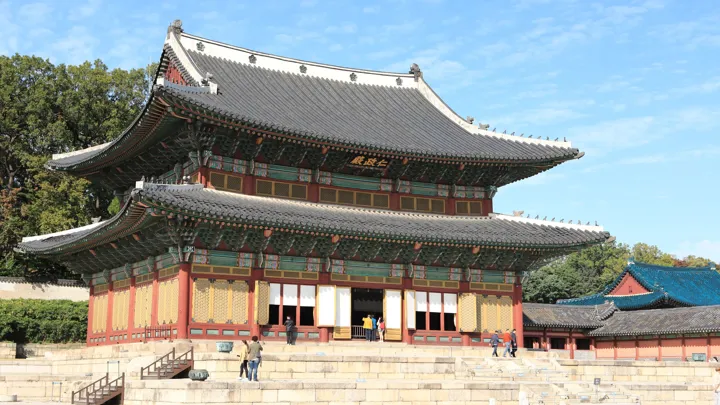 Tronsalen i paladset Changdeokgung i Seoul. Foto af Anders Stoustrup
