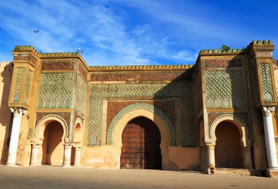 Bab Al Mansour er den mest berømte port i Marokko.