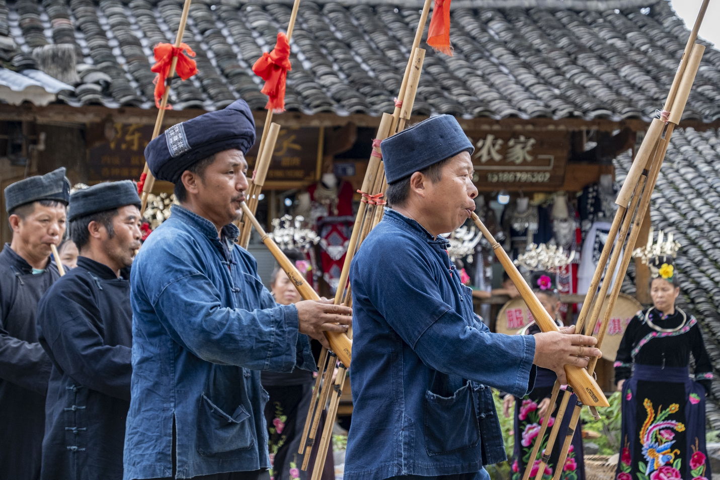 Miao-landsbyen, Langde, er kendt som hjembyen for kinesisk folkesang og dansekunst. Foto Carsten Lorenzen