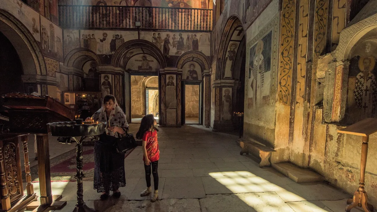 Gelati-klostret er med på UNESCOs verdenskulturarvsliste. Foto Karin Reif