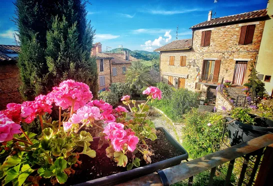 Stemningsbillede fra Montone, der er på listen over Italiens 100 smukkeste byer. Foto Lene Brøndum