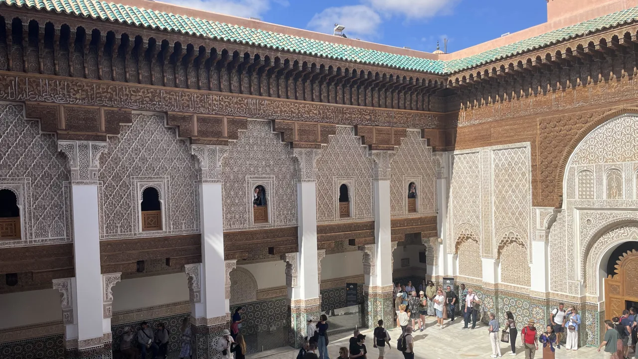Oplev Ali Ben Youssef Medersa, der er en af de smukkeste bygninger i Marrakesh. Foto Morten H. Nielsen
