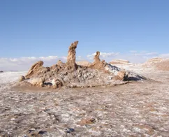 De sjove klippeformationer i Månedalen i Atacama er dannet af salt og ler. Foto Bo Kristensen