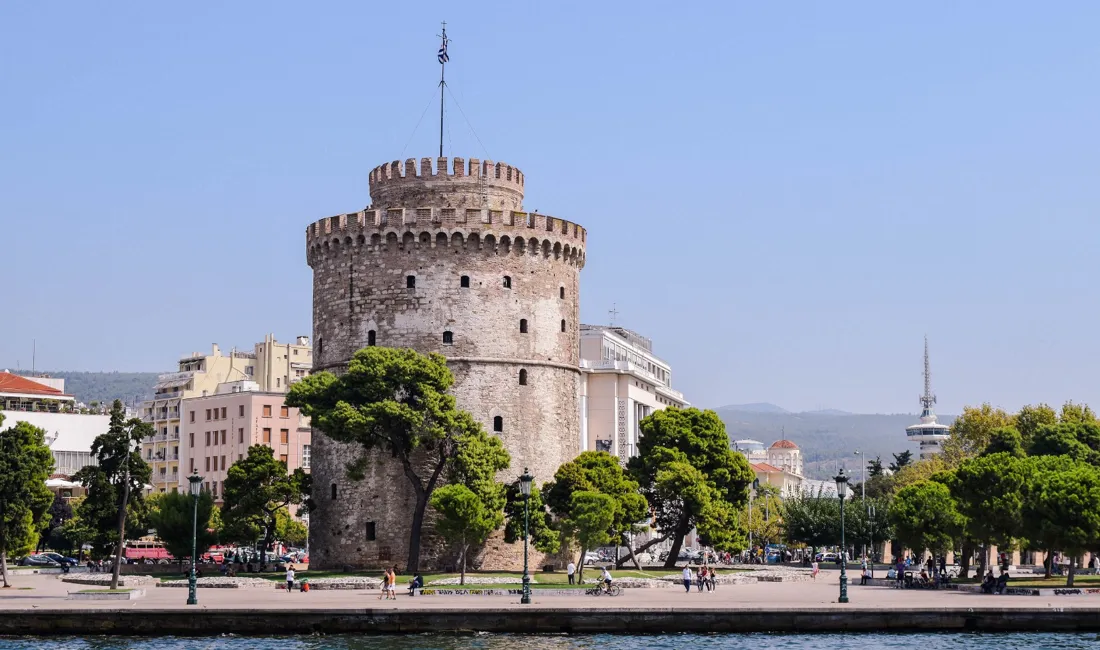 Thessalonikis vartegn er Det Hvide Tårn. Foto Emilia Babalau-Maghiar