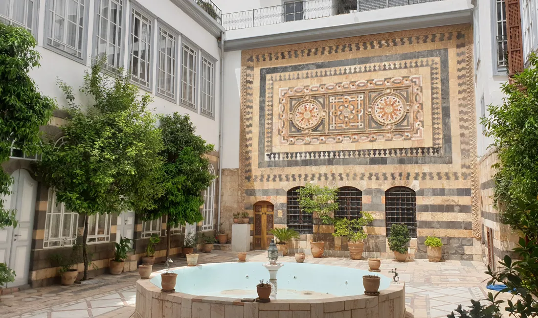 Det Danske Hus i Damaskus ligger som en fredfyldt oase i storbyen. Foto Bjarke Vestesen