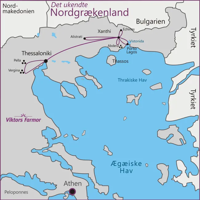 Det ukendte Nordgrækenland - Thessaloniki - Xanthi - Echinos - Porto Lagos - Abdera - Alistrati - Pella - Vergina