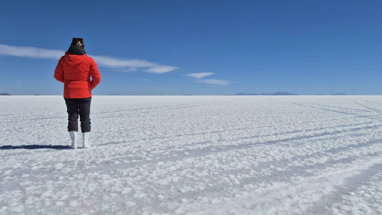 Uyunis saltsletter dækker et areal på mere end 13.000 km2. Foto Henrik Bjerresø