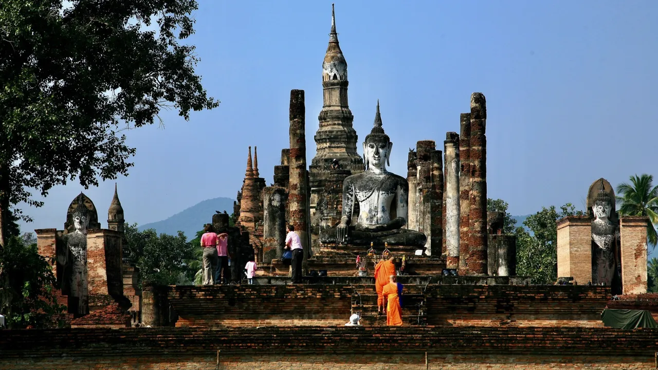 Wat Mahathat i Sukhothai er et storslået syn. Foto af Anders Stoustrup