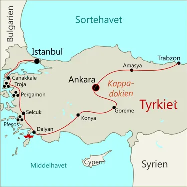 Den Store Tyrkietrejse - Trabzon - Ankara - Kappadokien - Efesos - Pergamon - Troja - Istanbul