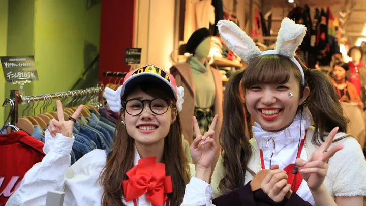 Japansk ungdomskultur opleves især i bydelen Harajuku i Tokyo. Foto Anders Stoustrup