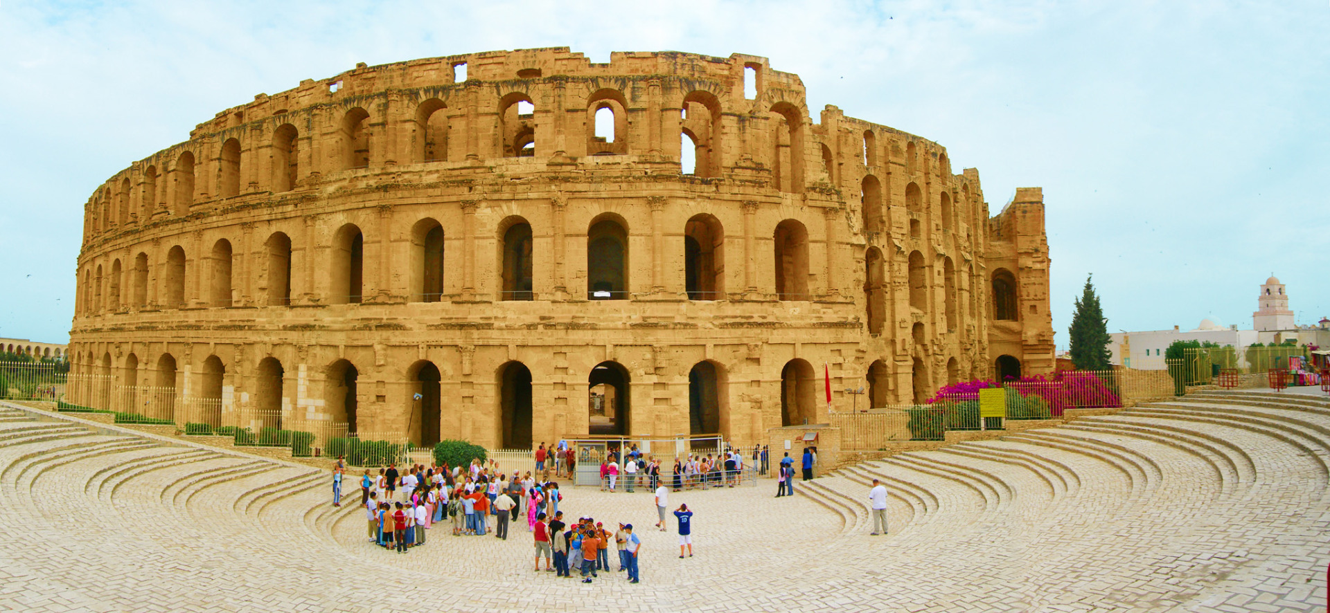 Amfiteatret i El Djem blev bygget i år 238, og det rummede op mod 35.000 tilskuere. Foto Viktors Farmor