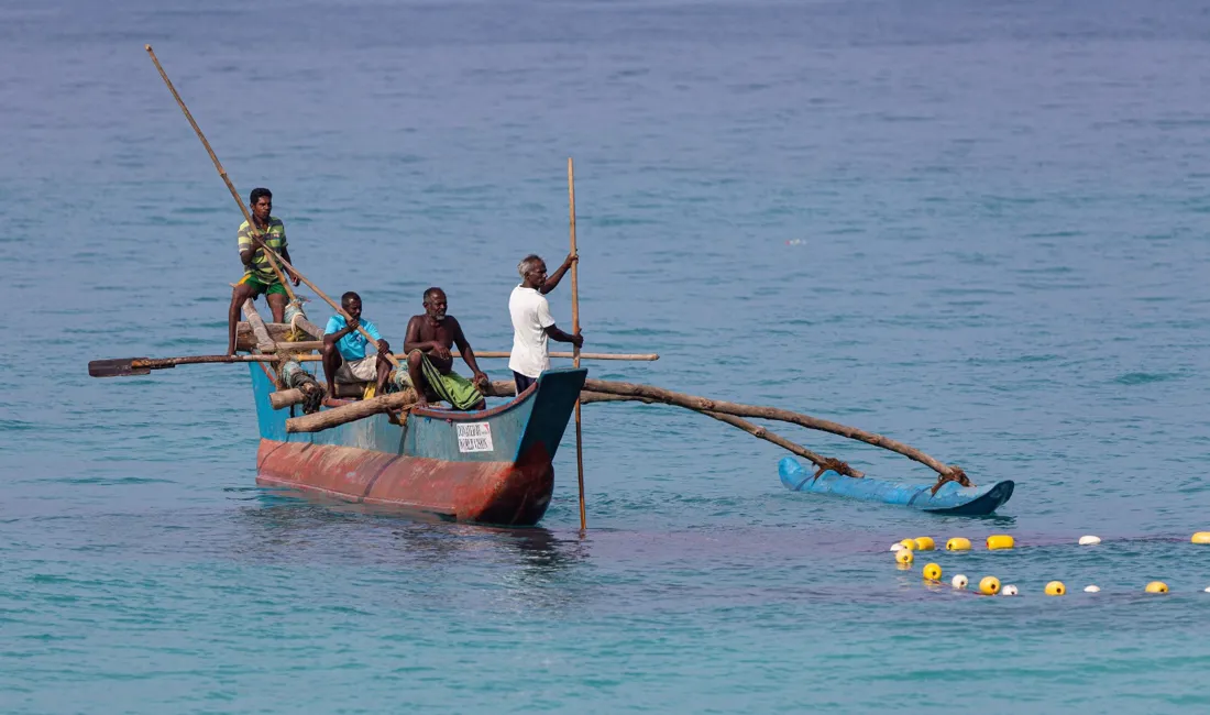 Lokale fiskere på sydvestkysten. Foto Jacob Poul Skoubo