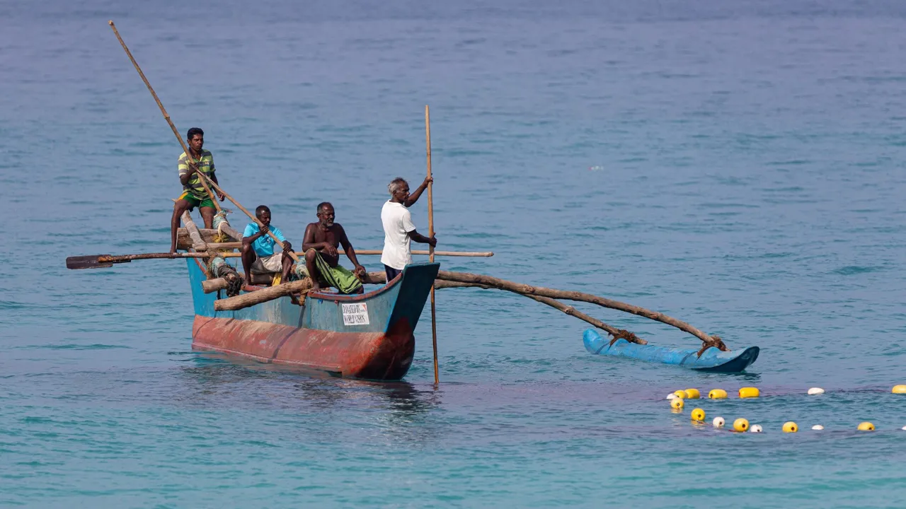 Lokale fiskere på sydvestkysten. Foto Jacob Poul Skoubo