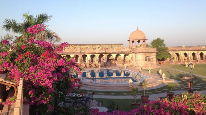 Det flotte Khimsar fort i Indien. Foto Viktors Farmor